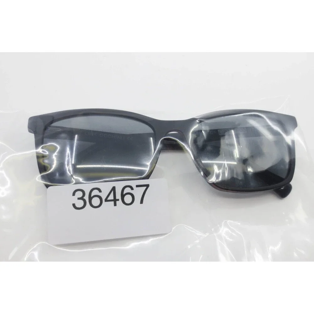 Link Occhiali 8189 C1 Sunglasses Black Rectangular Frame Mens Womens Eyewear